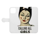 TENMAHAJUNのCalling All Girls Book-Style Smartphone Case:Opened (outside)