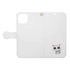 じゅんじゅんの怖かわ猫 Book-Style Smartphone Case:Opened (outside)