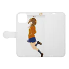 fuwariのsaki Book-Style Smartphone Case:Opened (outside)