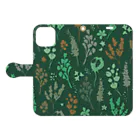 Meizeeの緑のささやき Book-Style Smartphone Case:Opened (outside)