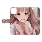 VAMOSのあかり Book-Style Smartphone Case:Opened (outside)