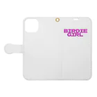 BIRDIE_GIRLのバーディーガールロゴ Book-Style Smartphone Case:Opened (outside)