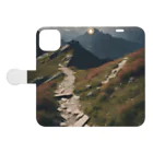 tizujonoboukenの山道 Book-Style Smartphone Case:Opened (outside)