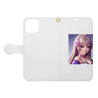 KSK SHOPの美少女アイドル Book-Style Smartphone Case:Opened (outside)