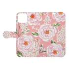 YURI MIUのバラとライラック｜Rose and Lila Flowers Book-Style Smartphone Case:Opened (outside)