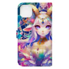 トトベス(T∴B∴M∴)🕊️の牧神パーンに奉献する清廉な山羊姫🐐 Book-Style Smartphone Case :back