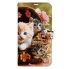 AsukaKotohaの子猫大集合「No CAT No Life　猫なしの人生なんて！」 Book-Style Smartphone Case