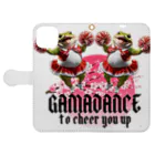 ZKBクエストSHOPのGAMADANCE to cheer you up⑩ 手帳型スマホケースを開いた場合(外側)