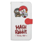 マッシュ・ラビのMASH・Rabbit 手帳型スマホケース