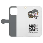 マッシュ・ラビのMASH・Rabbit Book-Style Smartphone Case:Opened (outside)