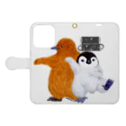 ヤママユ(ヤママユ・ペンギイナ)のPENGUIN FIGHTERS【Hina】 Book-Style Smartphone Case:Opened (outside)