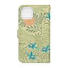 かえる商店のLarkspur by William Morris Book-Style Smartphone Case :back