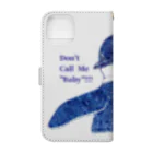 ヤママユ(ヤママユ・ペンギイナ)のFairy Penguin "Don't Call Me Baby!!!" Book-Style Smartphone Case :back