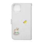 AriyamaSayuriの今日ものんびり。きんハムちゃん Book-Style Smartphone Case :back