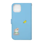 AriyamaSayuriの今日ものんびり。きんハムちゃん Book-Style Smartphone Case :back