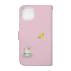 AriyamaSayuriの今日ものんびり。きんハムちゃん Book-Style Smartphone Case :back