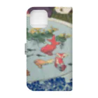 浮世絵ショップ のどぐろ　UKIYOE SHOP NODOGUROの金魚　あつまけんしみたて五節句 / Atsumaken Shimitate Gosekku Book-Style Smartphone Case :back