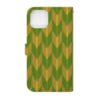 Musashi和柄Shop 【Japanese pattern】の矢絣手帳型スマホケース Book-Style Smartphone Case :back