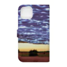 takuSHOP99の夕焼けの雷雲 Book-Style Smartphone Case :back