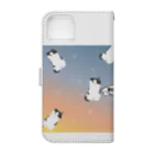 HanaChannel_hogonekoLifeの野良猫食堂のアイドル猫パンちゃん Book-Style Smartphone Case :back