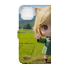 mami_mamieのくーちゃん Book-Style Smartphone Case :back