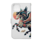 FUMYの雅彩ペガサス - Gasa Pegasus Book-Style Smartphone Case :back