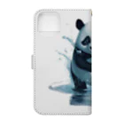 waterpandaのパンダの水遊び Book-Style Smartphone Case :back