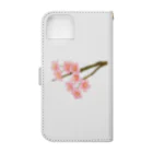 紅藤コミミズクの桜 Book-Style Smartphone Case :back