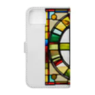 alphabet stained glassのstained glass S 手帳型スマホケースの裏面