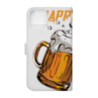 JUNK_HEDDのビールでハッピー Book-Style Smartphone Case :back
