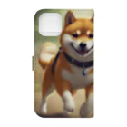 Ricky-Rickyのやんちゃな柴犬 Book-Style Smartphone Case :back