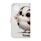 mimikkyu322のLong-tailed Tit  手帳型スマホケースの裏面