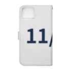 AY-28の日付グッズ　１１/4 バージョン Book-Style Smartphone Case :back