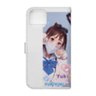 midori_kawaのYuki&JK セーラー服コラボ 夢をつかみ取れ❗️ Book-Style Smartphone Case :back