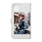 ヨーカズのバイク女子そら Book-Style Smartphone Case :back