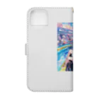 AQUAMETAVERSEのシ一バラダイスで遊ぼう　クニちゃん　2496 Book-Style Smartphone Case :back