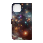 mori_393988の散らばった星の粒 Book-Style Smartphone Case :back