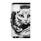 SERIY_SHOPの勇敢な猫戦士 Book-Style Smartphone Case :back