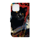 OSV.DEAR.XXX のking of the cat world Book-Style Smartphone Case :back