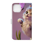 Kの猫と蝶々 Book-Style Smartphone Case :back