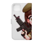 WakuWakustoreのarmy girl 手帳型スマホケースの裏面