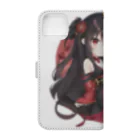 studio AzurのArca 晴れ着ディフォルメ Book-Style Smartphone Case :back