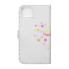 ainarukokoroのありがとう　感謝　Thank you プレゼント　かわいい　ハート Book-Style Smartphone Case :back