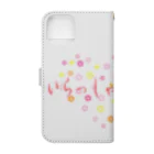 ainarukokoroのいらしゃいませ　花 Book-Style Smartphone Case :back