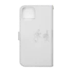 信州温泉美人-KIWI撮影会のKIWI撮影会ハンドロゴ Book-Style Smartphone Case :back