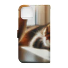 statham2865の眠ってる猫 Book-Style Smartphone Case :back