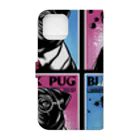 黒パグ🖤Black Pug laboratory🖤のBPL series 手帳型スマホケースの裏面