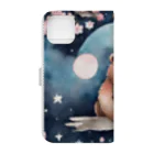 星降る夜にのsakura_bear Book-Style Smartphone Case :back