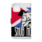 ブヒーズのSNUB NOSE DOGS※ブルドッグⅢ※ Book-Style Smartphone Case :back