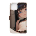 美少女学院の黒髪幼女　美鈴ちゃん Book-Style Smartphone Case :back